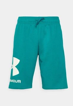 Under Armour RIVAL BIG LOGO - Krótkie Spodenki Sportowe - Coastal Teal