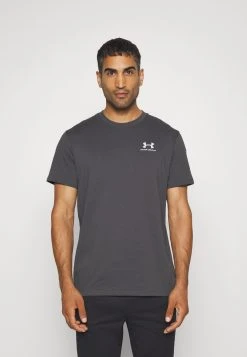 Under Armour LOGO HEAVYWEIGHT - T-shirt Basic - Jet Gray/rise