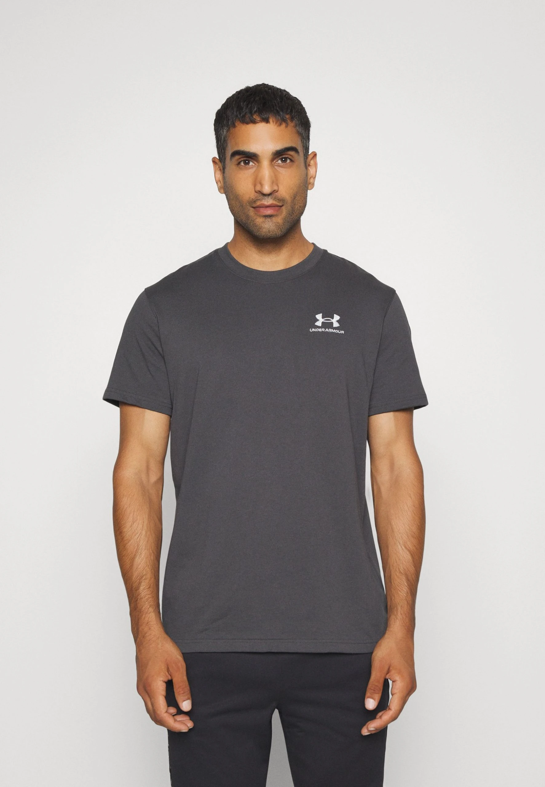 Under Armour LOGO HEAVYWEIGHT - T-shirt Basic - Jet Gray/rise