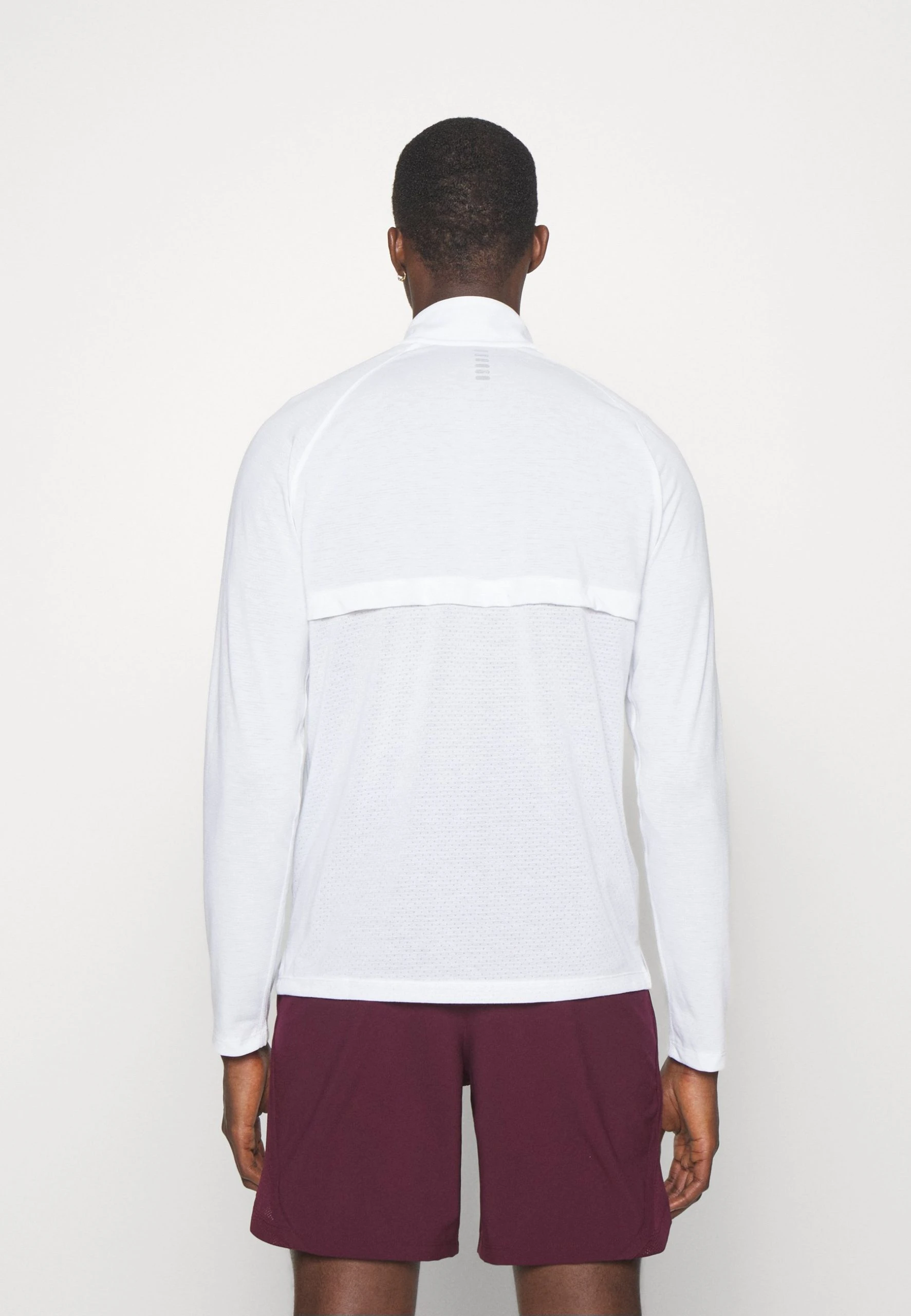 Under Armour STREAKER HALF ZIP - Bluzka Z Długim Rękawem - White - obrazek 3