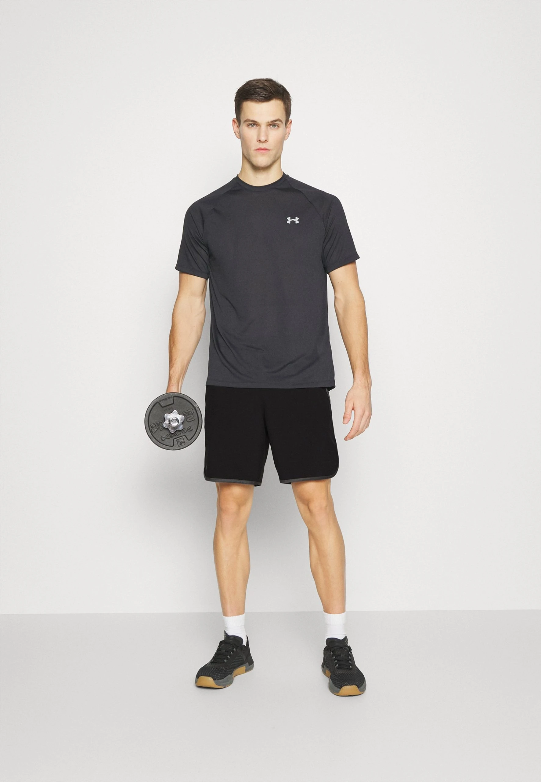 Under Armour HIIT SHORTS - Krótkie Spodenki Sportowe - Black/pitch Gray - obrazek 2