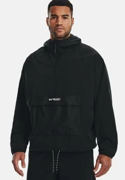 Under Armour UA RUSH WOVEN - Wiatrówka - Black