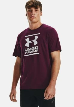 Under Armour GL FOUNDATION SS - Koszulka Sportowa - Purple Stone