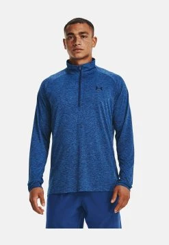 Under Armour TECH ZIP - Bluzka Z Długim Rękawem - Blue Mirage