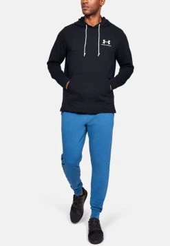 Under Armour SPORTSTYLE TERRY HOODIE - Bluza Z Kapturem - Black