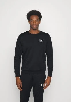Under Armour ESSENTIAL CREW - Bluza - Black/white
