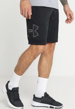 Under Armour TECH GRAPHIC - Krótkie Spodenki Sportowe - Black/graphite