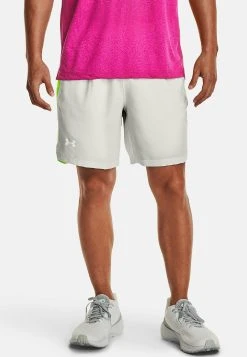 Under Armour LAUNCH - Krótkie Spodenki Sportowe - Gray Mist