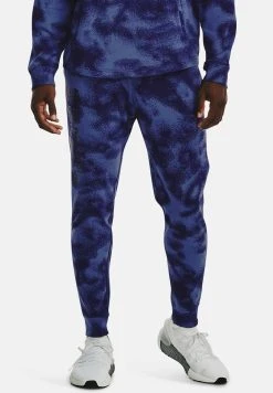 Under Armour WARMUP BOTTOMS RIVAL NOVELTY - Spodnie Treningowe - Sonar Blue