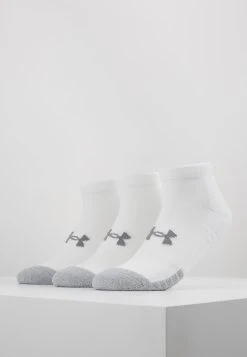 Under Armour HEATGEAR LOCUT 3 PACK - Skarpety Sportowe - White/steel