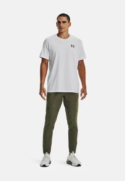 Under Armour UA FLEX WOVEN TAPERED PANTS - Spodnie Treningowe - Marine Od Green