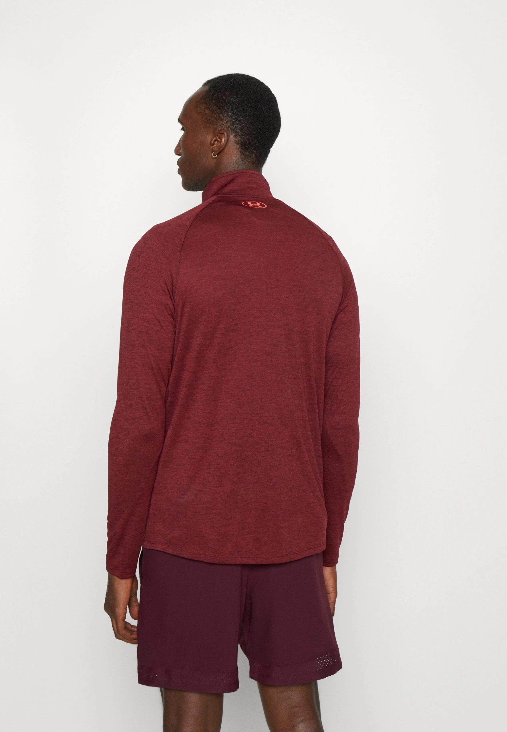 Under Armour TECH ZIP - Bluzka Z Długim Rękawem - Dark Maroon / Cordova Red / Beta - obrazek 3
