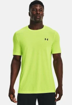 Under Armour SHORT SLEEVES UA SEAMLESS GRID SS - Koszulka Sportowa - Lime Surge