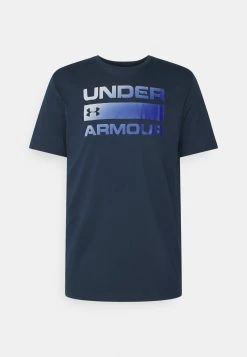 Under Armour TEAM ISSUE WORDMARK SS - T-shirt Z Nadrukiem - Academy/graphite