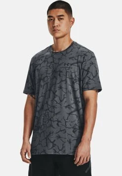 Under Armour Short Sleeves UA Rush Energy Print SS - Koszulka Sportowa - Pitch Gray