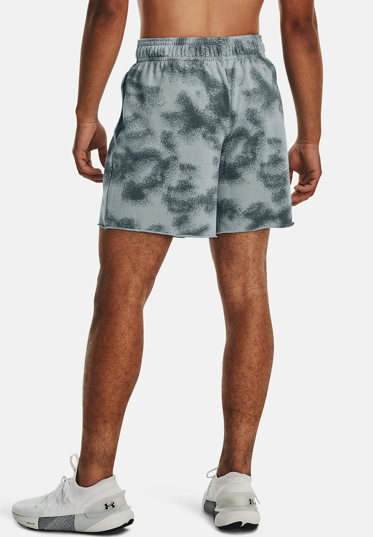 Under Armour UA RIVAL TERRY 6IN - Krótkie Spodenki Sportowe - Harbor Blue - obrazek 3