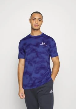 Under Armour RUSH ENERGY PRINT - Koszulka Sportowa - Sonar Blue