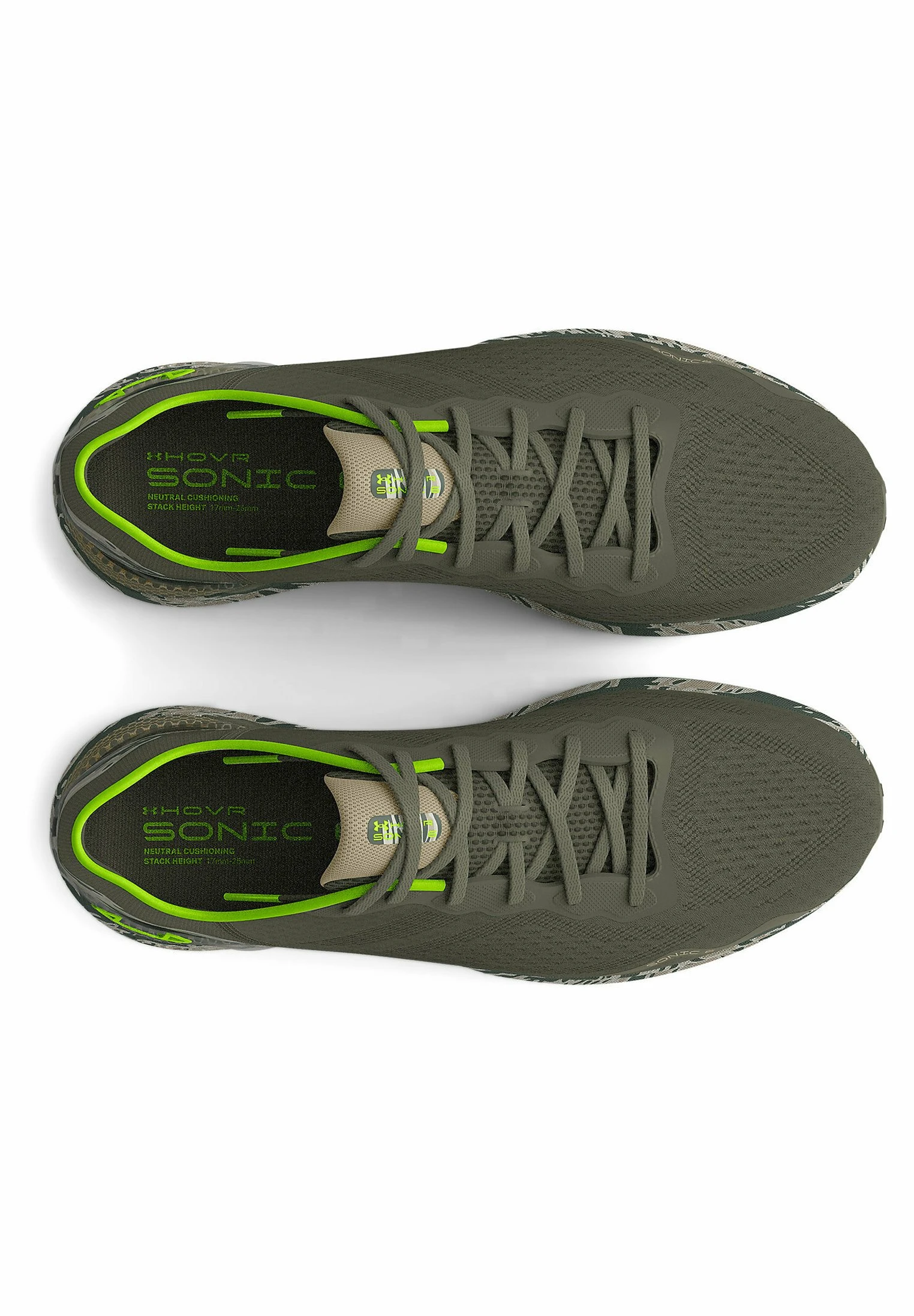 Under Armour HOVR SONIC 6 CAMO - Obuwie Do Biegania Treningowe - Mossy Taupe - obrazek 2