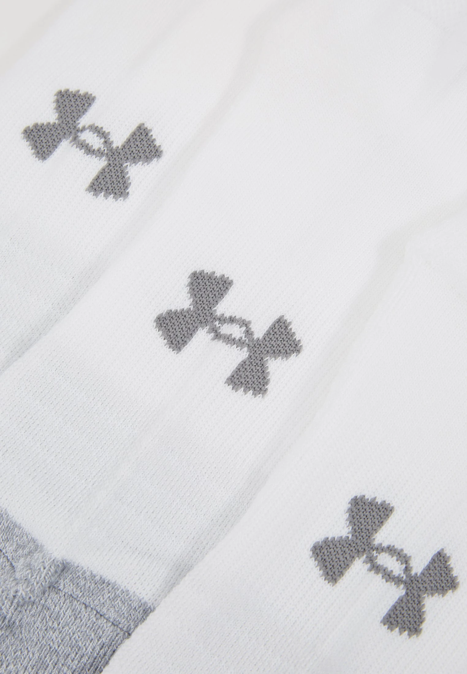 Under Armour HEATGEAR LOCUT 3 PACK - Skarpety Sportowe - White/steel - obrazek 3