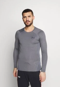 Under Armour HEATGEAR ARMOUR - Bluzka Z Długim Rękawem - Carbon Heather