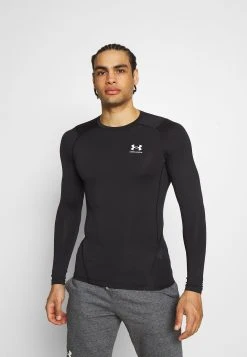 Under Armour HEATGEAR ARMOUR - Bluzka Z Długim Rękawem - Black