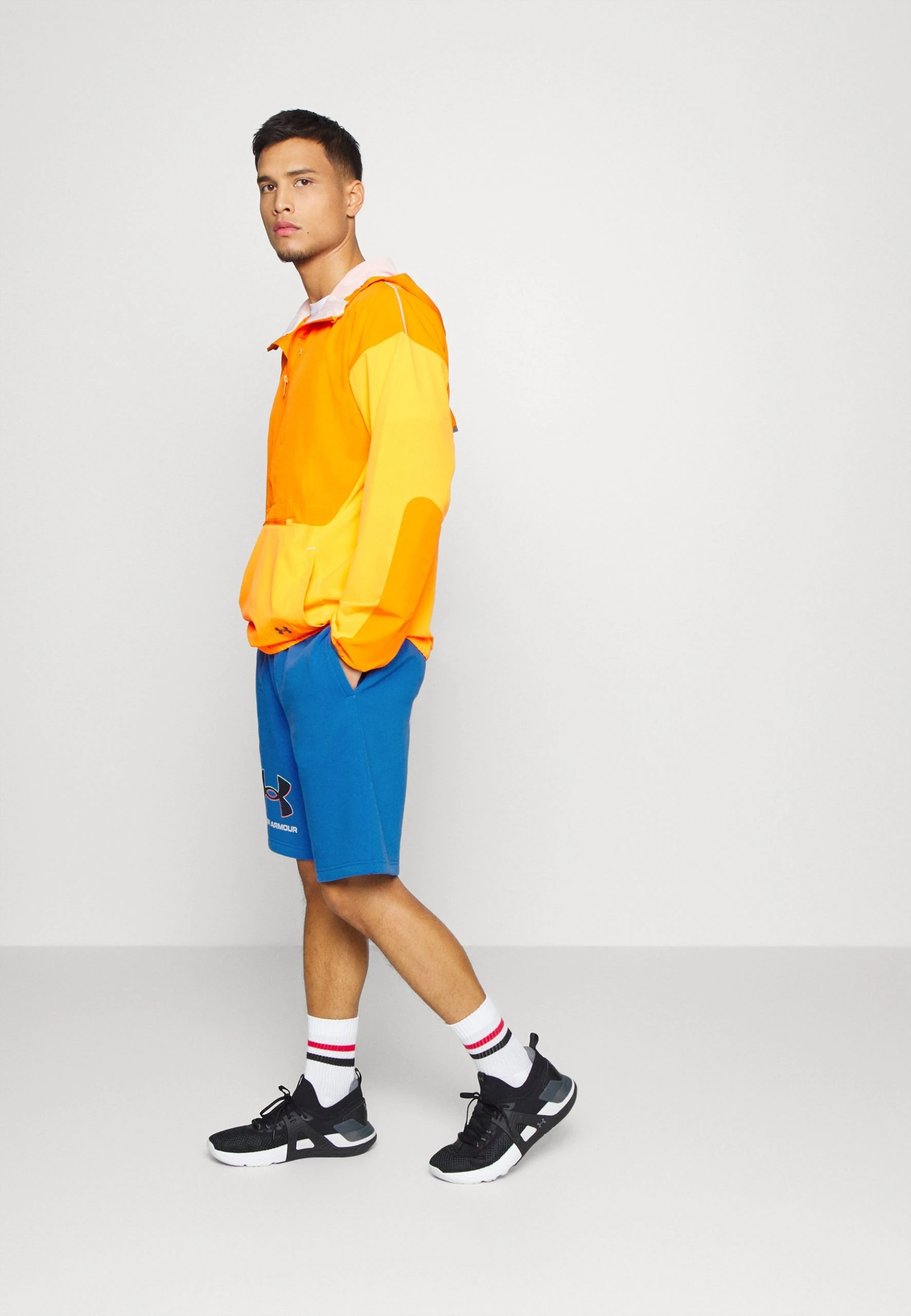 Under Armour RIVAL GRAPHIC SHORT - Krótkie Spodenki Sportowe - Victory Blue/white - obrazek 2