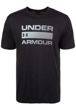 Under Armour TEAM ISSUE WORDMARK SS - T-shirt Z Nadrukiem - Black