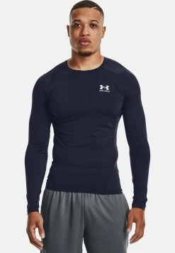 Under Armour HEATGEAR ARMOUR - Bluzka Z Długim Rękawem - Midnight Navy