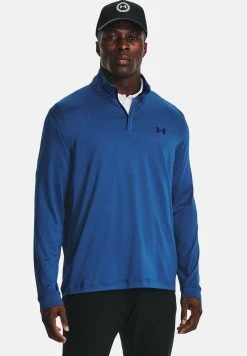 Under Armour PLAYOFF 1/4 ZIP - Bluzka Z Długim Rękawem - Blue Mirage