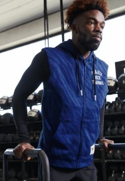 Under Armour RIVAL - Bluza Z Kapturem - Blue Mirage